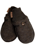 Вълнени детски ръкавици Dark Brown Melange