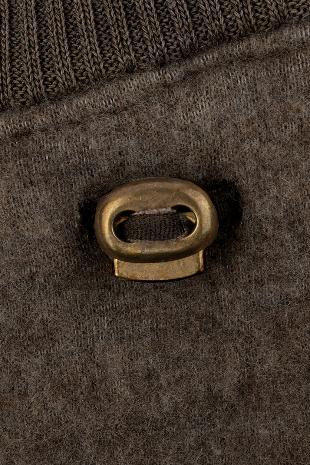 Вълнени детски ръкавици Dark Brown Melange