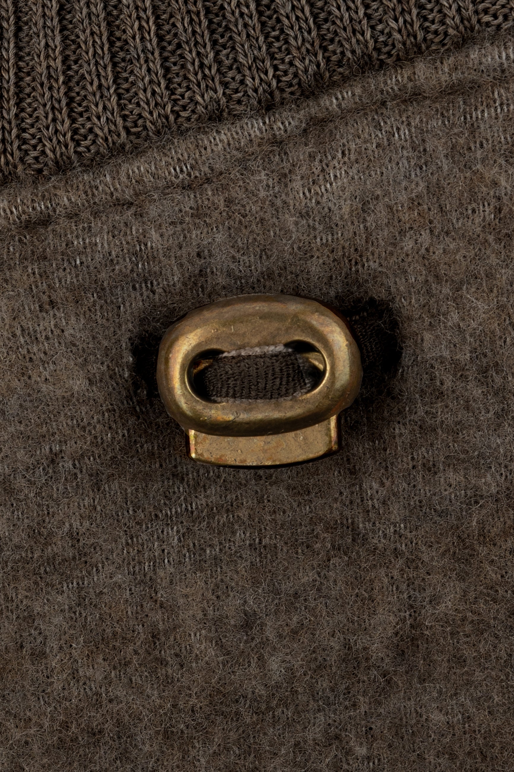 Вълнени детски ръкавици Dark Brown Melange